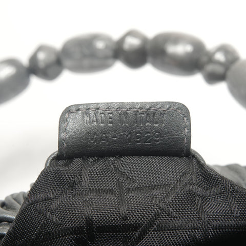 Christian Dior Marispearl Leather Handbag gray WS27148