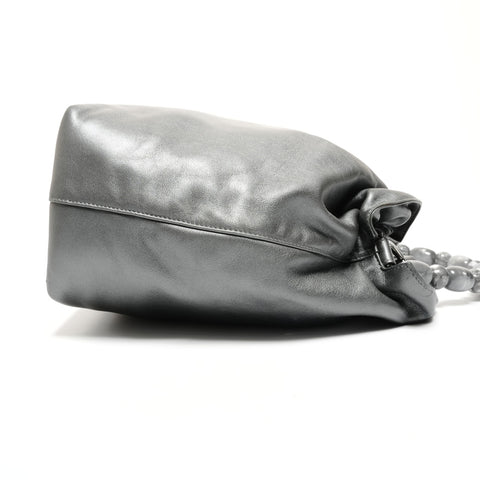 Christian Dior Marispearl Leather Handbag gray WS27148