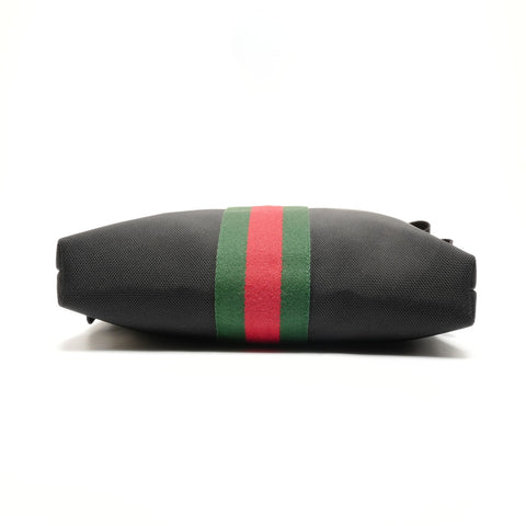 GUCCI sherry line canvas Shoulder Bag black WS27150