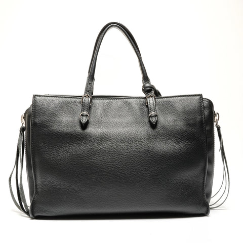 BALENCIAGA Mini Paper Leather 2way Shoulder Bag black WS27151