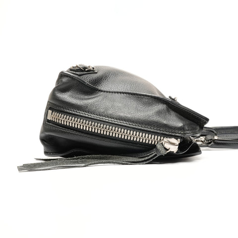 BALENCIAGA Mini Paper Leather 2way Shoulder Bag black WS27151