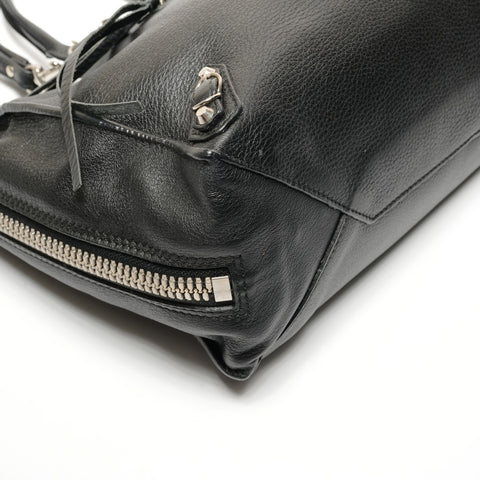 BALENCIAGA Mini Paper Leather 2way Shoulder Bag black WS27151