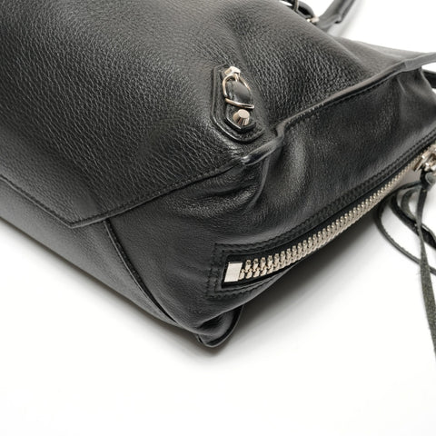 BALENCIAGA Mini Paper Leather 2way Shoulder Bag black WS27151