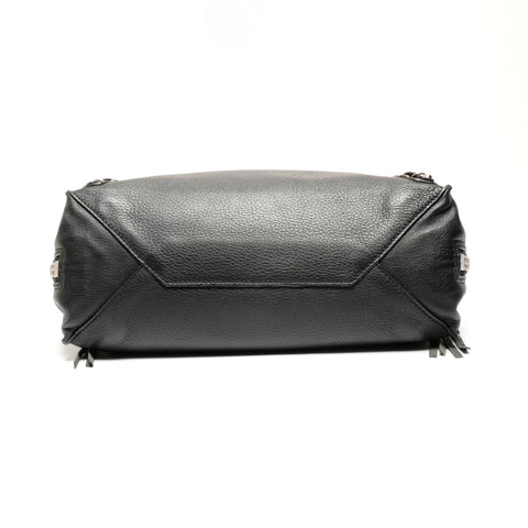 BALENCIAGA Mini Paper Leather 2way Shoulder Bag black WS27151