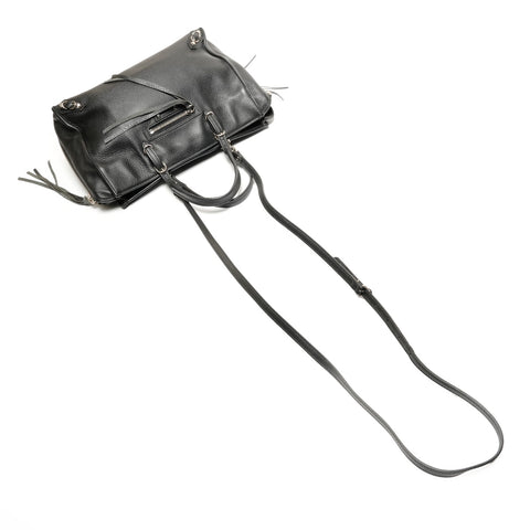 BALENCIAGA Mini Paper Leather 2way Shoulder Bag black WS27151