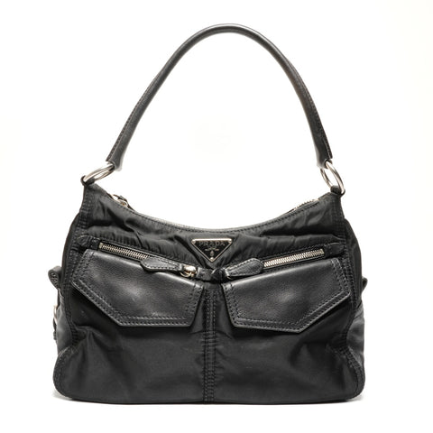 PRADA Nylon One Shoulder Bag Shoulder Bag black WS27152