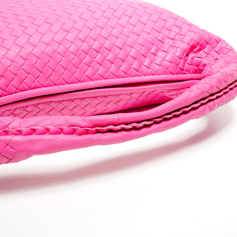 BOTTEGAVENETA INTRECCIATO Hobo Handbag pink WS27153