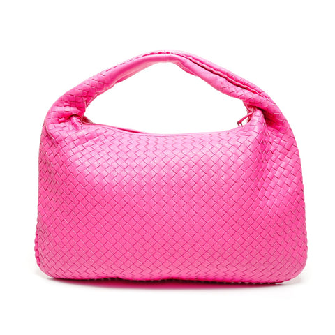 BOTTEGAVENETA INTRECCIATO Hobo Handbag pink WS27153