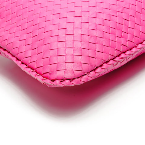 BOTTEGAVENETA INTRECCIATO Hobo Handbag pink WS27153