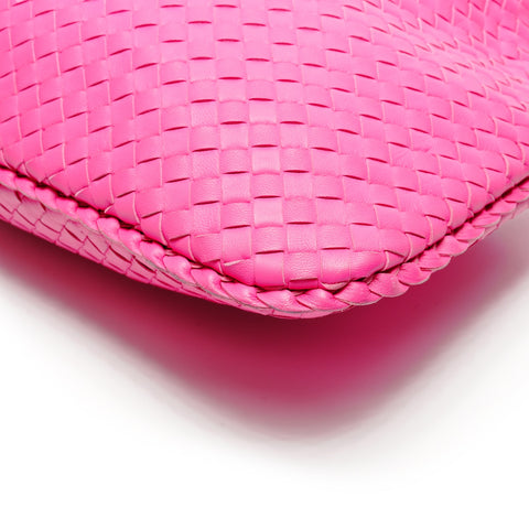 BOTTEGAVENETA INTRECCIATO Hobo Handbag pink WS27153