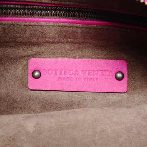 BOTTEGAVENETA INTRECCIATO Hobo Handbag pink WS27153