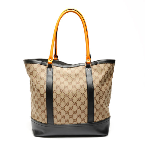 GUCCI GG canvas Tote Bag Brown WS27154