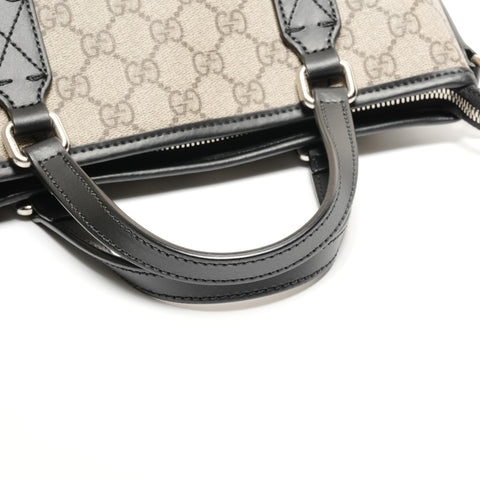 GUCCI GG Supreme PVC 2WAY Shoulder Bag Brown WS27157