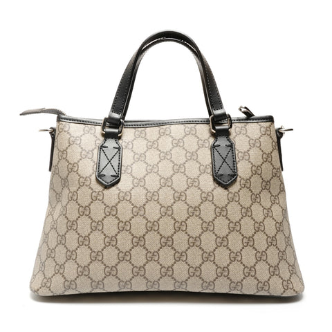 GUCCI GG Supreme PVC 2WAY Shoulder Bag Brown WS27157