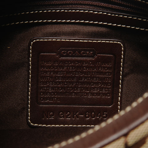 COACH Signature canvas Shoulder Bag Brown WS27159