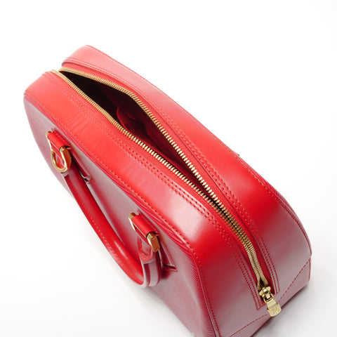 LOUIS VUITTON 2002 Epi Sablon Handbag Red WS27160