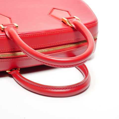 LOUIS VUITTON 2002 Epi Sablon Handbag Red WS27160
