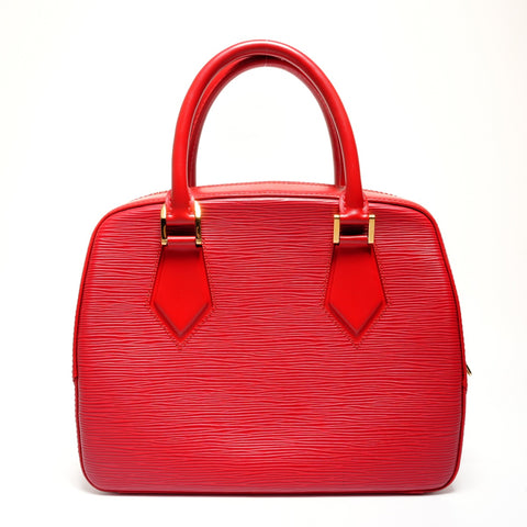 LOUIS VUITTON 2002 Epi Sablon Handbag Red WS27160