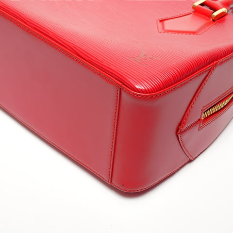 LOUIS VUITTON 2002 Epi Sablon Handbag Red WS27160