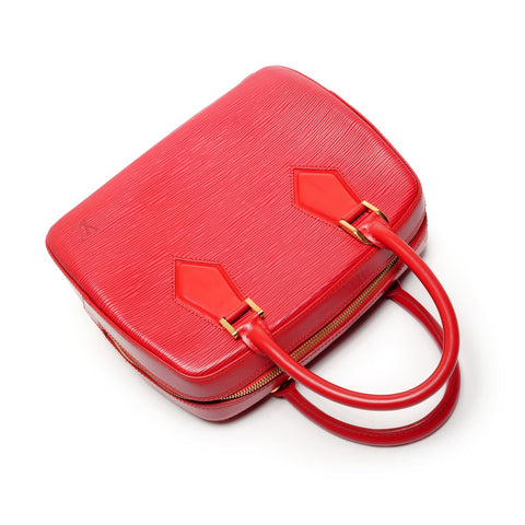 LOUIS VUITTON 2002 Epi Sablon Handbag Red WS27160