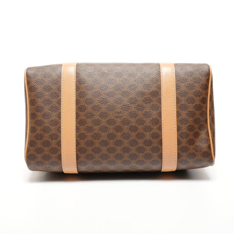 CELINE Macadam PVC 2-way Boston bag Shoulder Bag Brown WS27163