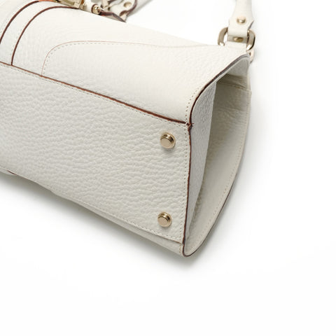GUCCI leather Handbag white WS27164