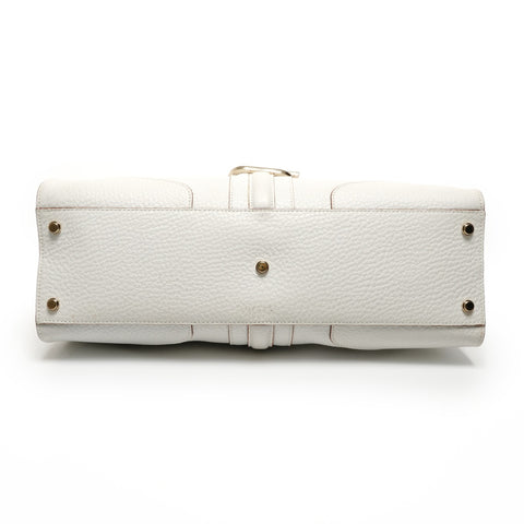 GUCCI leather Handbag white WS27164