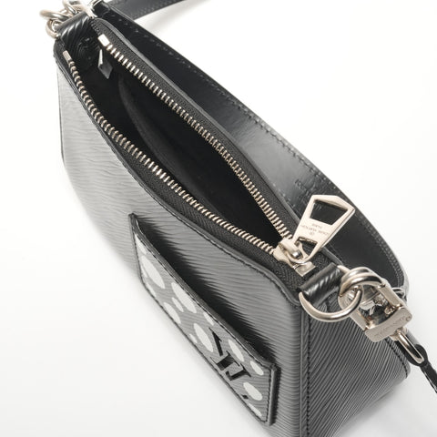 LOUIS VUITTON Epi Yayoi Kusama Mallerini Shoulder Bag black WS27168