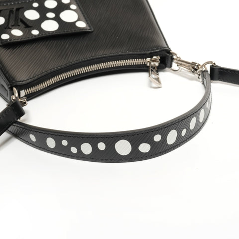 LOUIS VUITTON Epi Yayoi Kusama Mallerini Shoulder Bag black WS27168