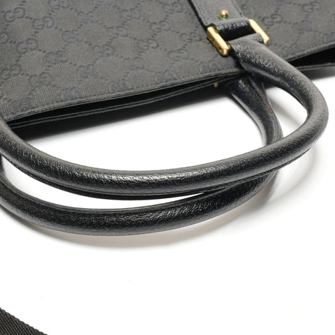 GUCCI GG canvas 2way Tote Bag black WS27172