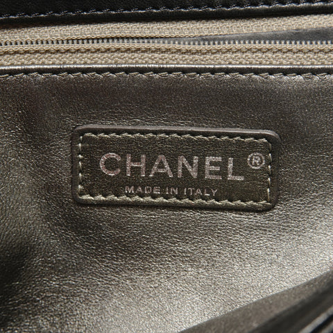 CHANEL 12th Matelasse Chain SilverMetal Shoulder Bag black WS27173