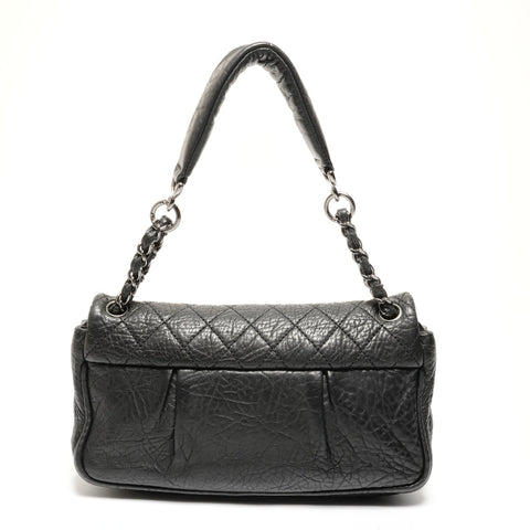 CHANEL 12th Matelasse Chain SilverMetal Shoulder Bag black WS27173