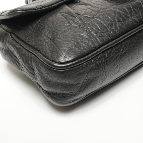 CHANEL 12th Matelasse Chain SilverMetal Shoulder Bag black WS27173