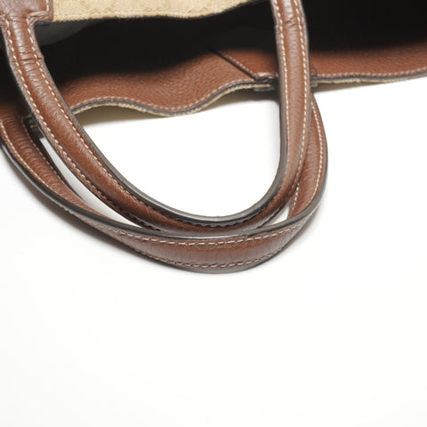 GUCCI GG canvas leather reversible Tote Bag beige WS27175