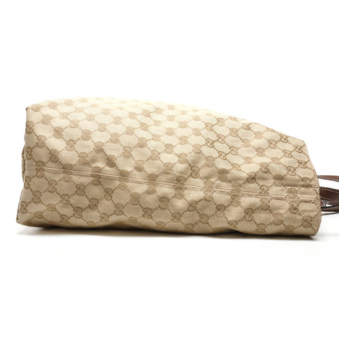 GUCCI GG canvas leather reversible Tote Bag beige WS27175