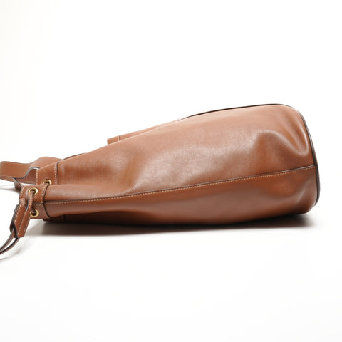 YVES SAINT LAURENT YSL Y Hobo Tote Bag Brown WS27177