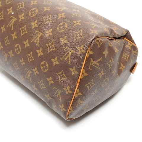 LOUIS VUITTON 1997 Monogram Speedy 30 Handbag Brown WS27178