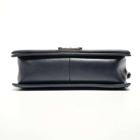 CHANEL Item No. 19 Boy Chanel Lambskin Shoulder Bag Navy WS27180