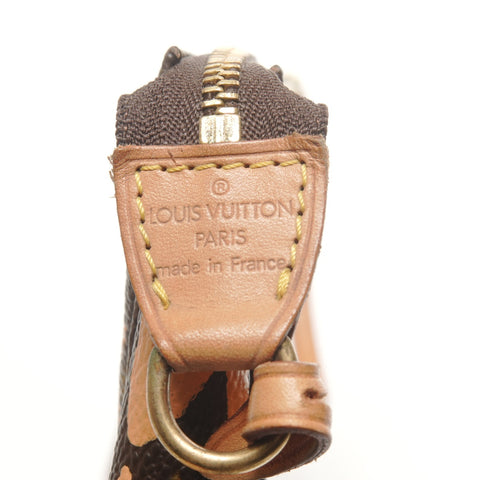 LOUIS VUITTON 2001 Pochette Accessoires Monogram Graffiti Shoulder Bag Brown WS27182