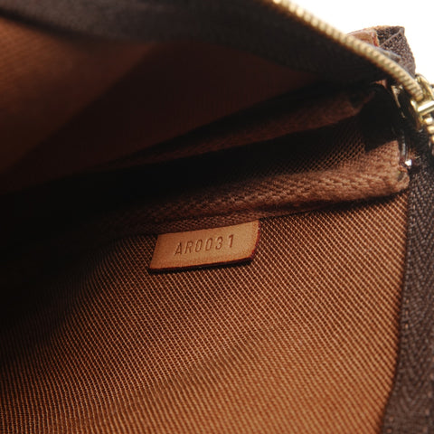 LOUIS VUITTON 2001 Pochette Accessoires Monogram Graffiti Shoulder Bag Brown WS27182