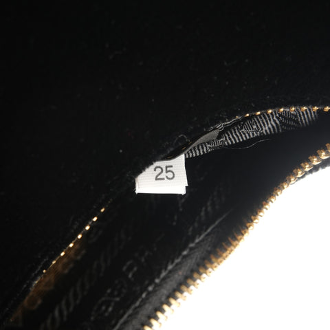 PRADA Velvet Hobo Chain 2way Shoulder Bag black WS27184