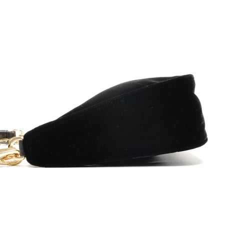 PRADA Velvet Hobo Chain 2way Shoulder Bag black WS27184