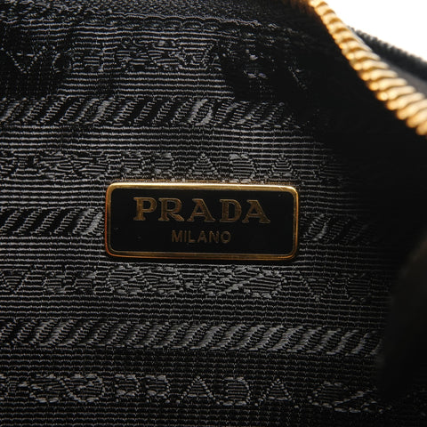 PRADA Velvet Hobo Chain 2way Shoulder Bag black WS27184
