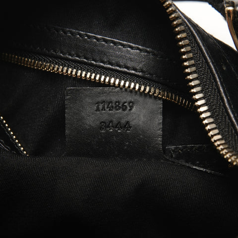 GUCCI GG Canvas Sherry Line Interlocking Shoulder Bag black WS27185