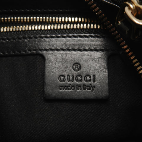 GUCCI GG Canvas Sherry Line Interlocking Shoulder Bag black WS27185