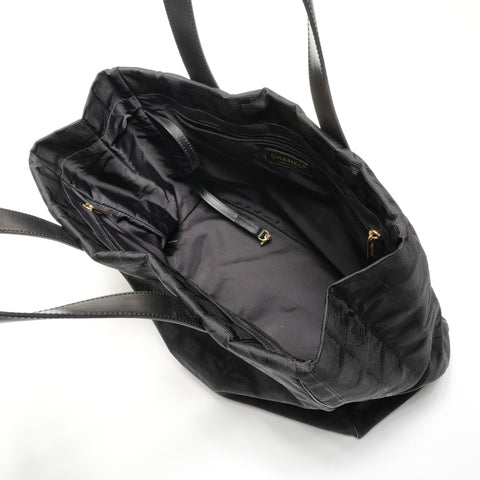 CHANEL No. 10 2005-2006 New Travel Line Tote Bag black WS27188