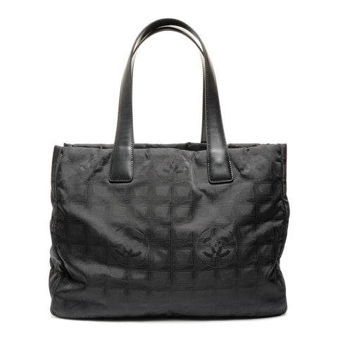 CHANEL No. 10 2005-2006 New Travel Line Tote Bag black WS27188