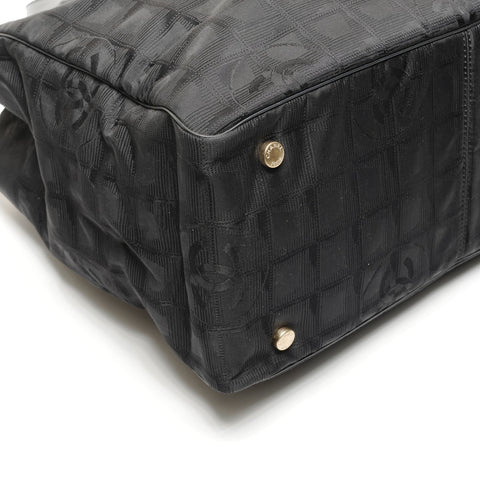 CHANEL No. 10 2005-2006 New Travel Line Tote Bag black WS27188