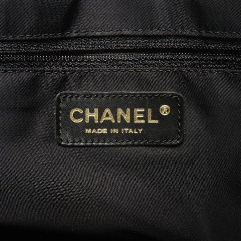 CHANEL No. 10 2005-2006 New Travel Line Tote Bag black WS27188