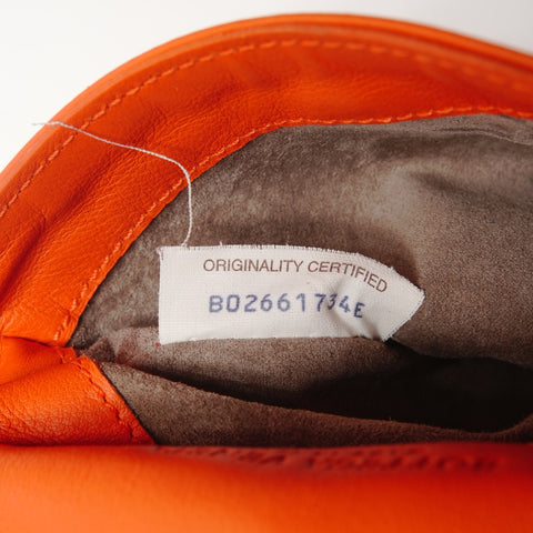 BOTTEGAVENETA INTRECCIATO Shoulder Bag Orange WS27189